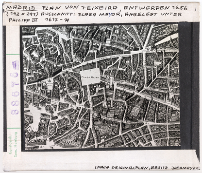 Vorschaubild Madrid: Stadtplan von Teixeira, Ausschnitt Plaza Mayor 